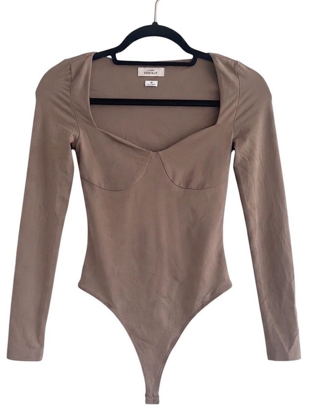 ARITZIA Babaton Taupe Contour Lange Bodysuit